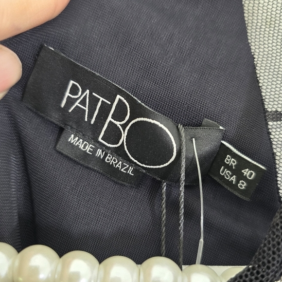 NWT PatBo Velvet Keyhole Long Sleeve Crop Top 8 - Picture 7 of 11